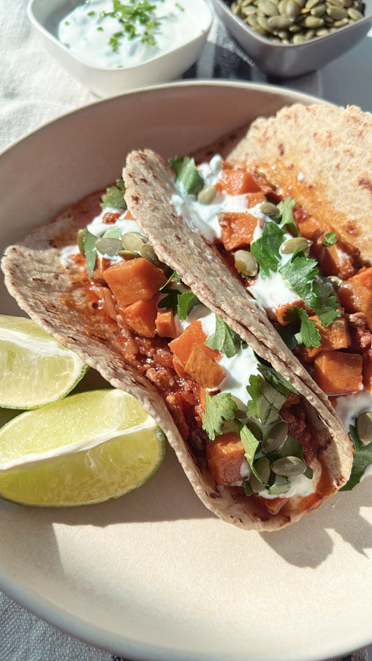 Beef & Sweet Potato Tacos