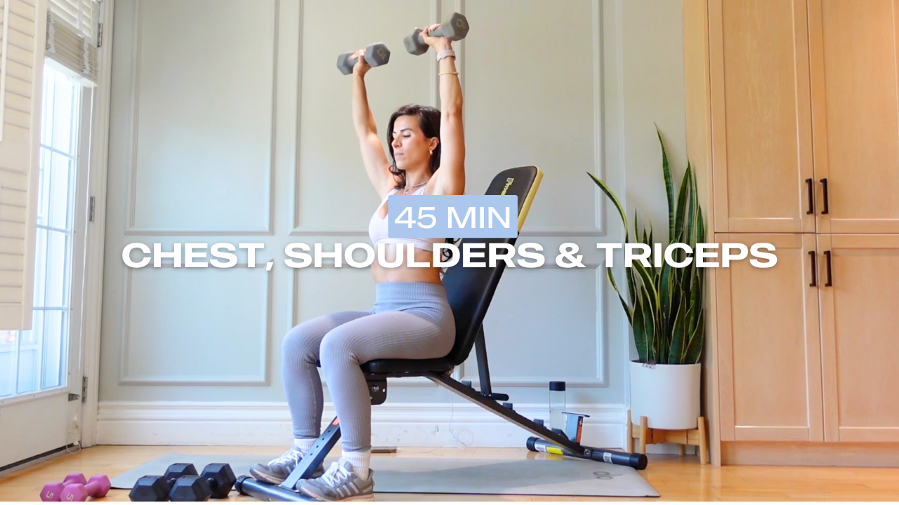 * NEW * 45 Min Chest, Shoulders & Triceps