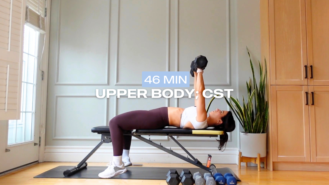 * NEW * 46 Min Upper Body- Chest, Shoulders & Triceps