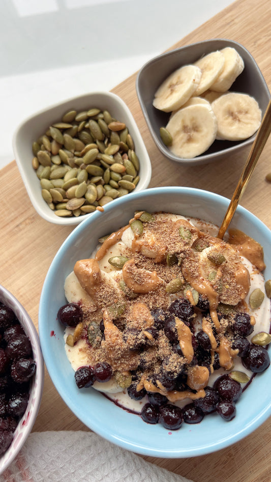 Blueberry Cheesecake Breakfast Bowl