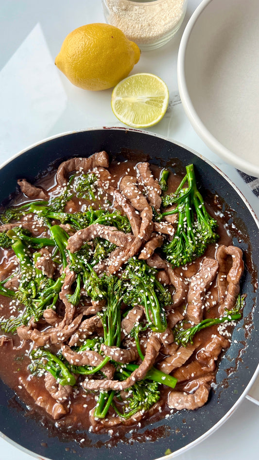 Beef and Brocolinni Stir Fry