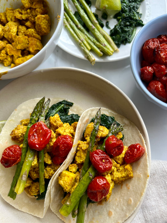 Loaded Tofu Breakfast Tacos