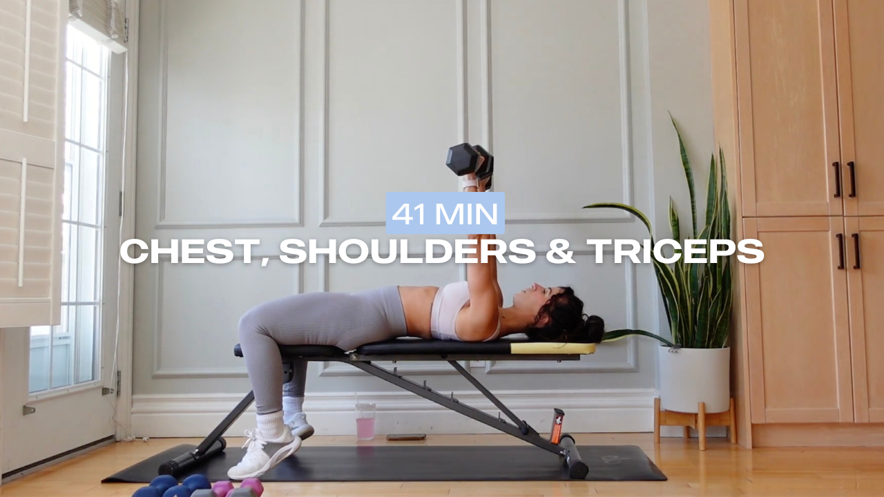 * NEW * 41 Min Chest, Shoulders & Triceps