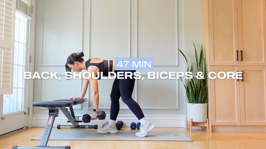 * NEW * 47 Min Back, Shoulders, Biceps & Core