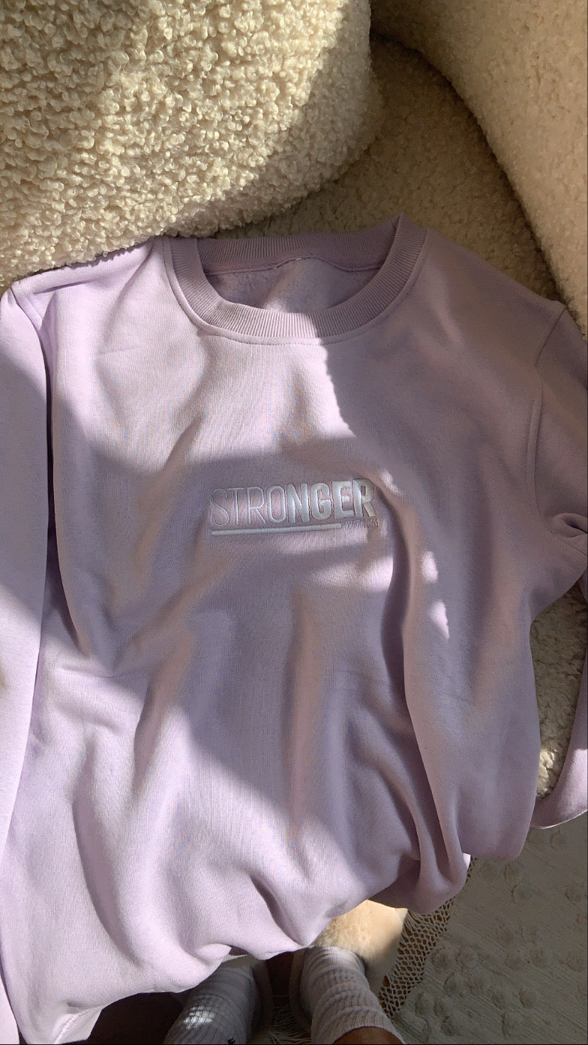 Lilac SWKMESSENTIALS Super Soft Crewneck