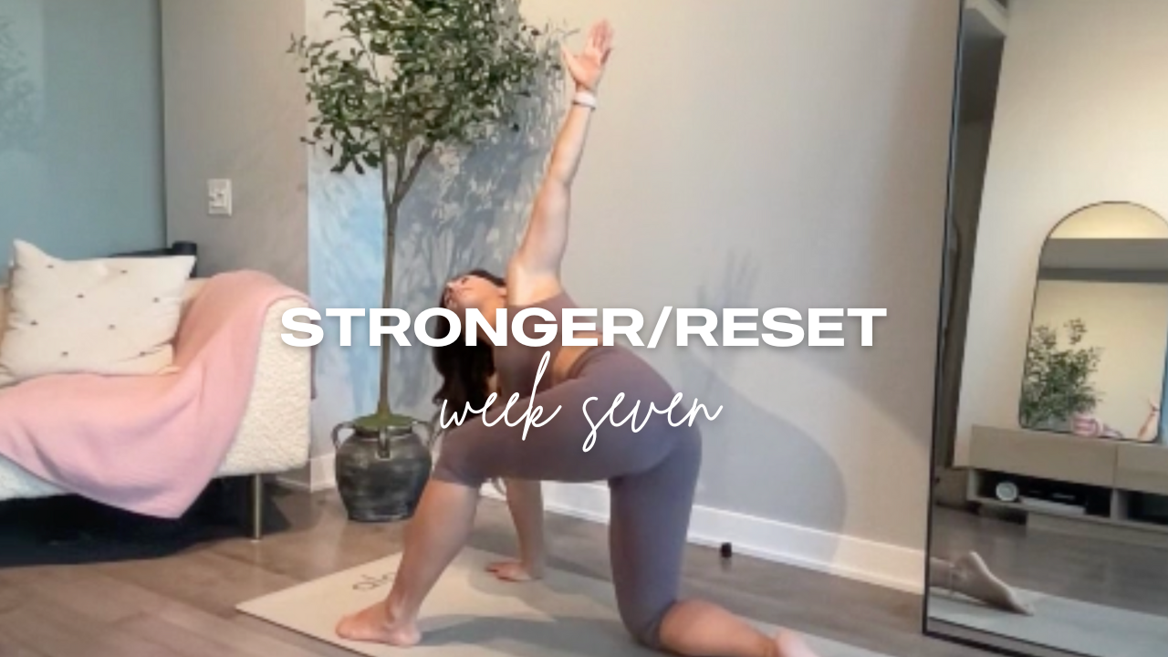 22 Min Full Body Stretching & Mobility Reset Flow // STRONGER/RESET - Week Seven