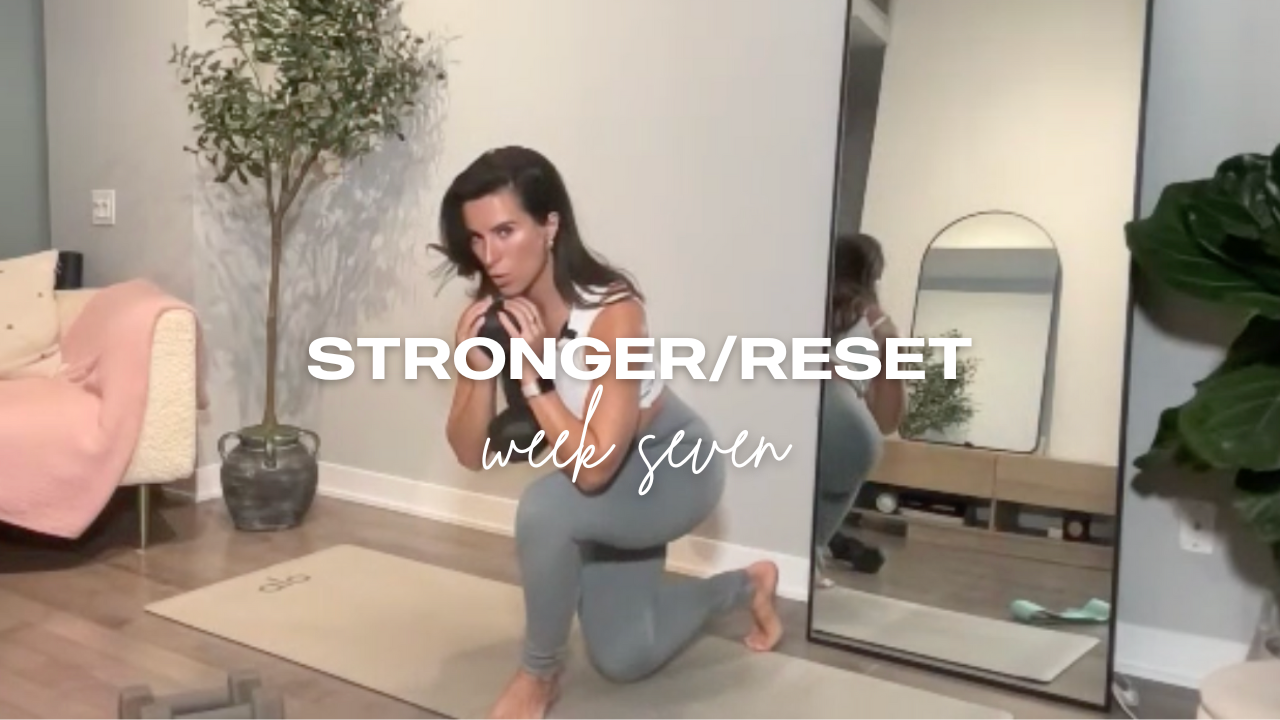 40 Min Lower Body Pyramid // STRONGER/RESET - Week Seven