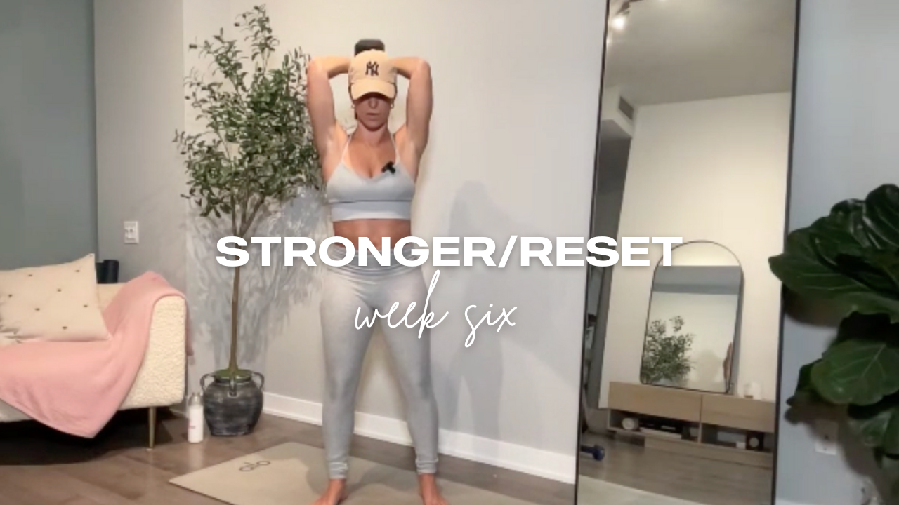 45 Min Upper Body Strength // STRONGER/RESET - Week Six