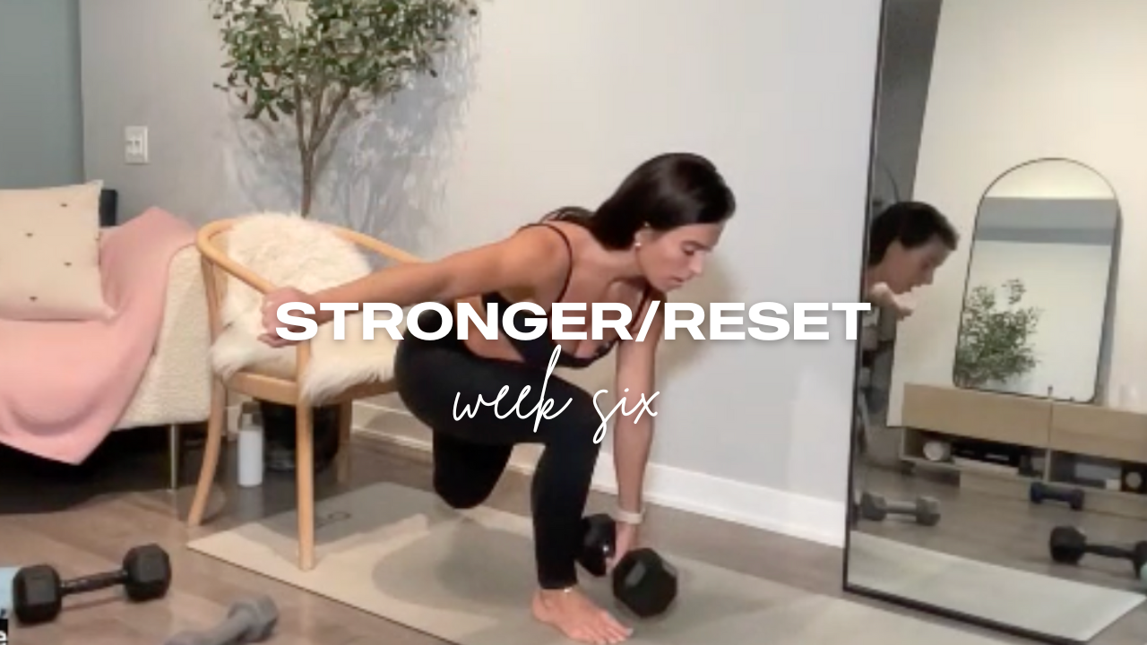 36 Min Full Body Sculpt // STRONGER/RESET - Week Six