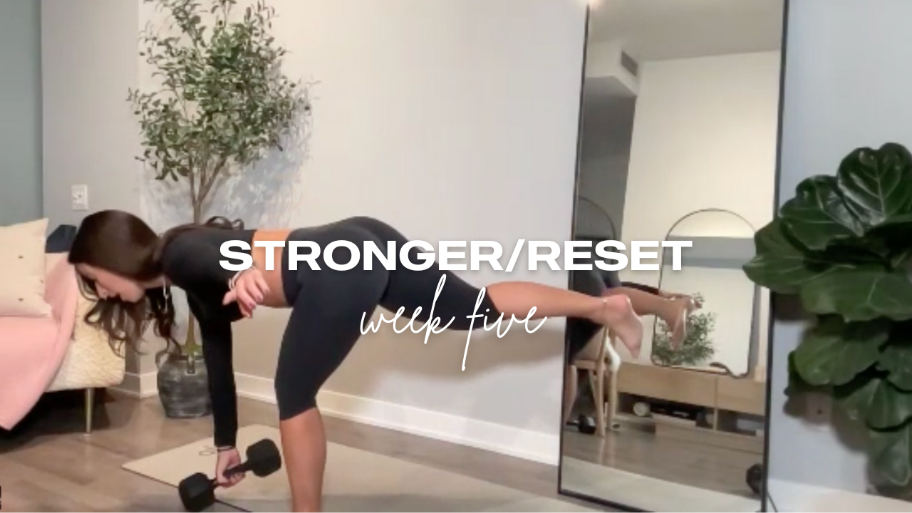 43 Min Sculpted Hamstrings & Glutes // STRONGER/RESET - Week Five